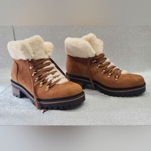 BAMBOO Tan Fur-Lined Winter Boots